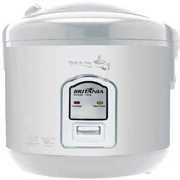 Panela de Arroz Elétrica Britânia PA10X BR Branca Panela de Arroz Elétrica Britânia PA10X BR Branca
